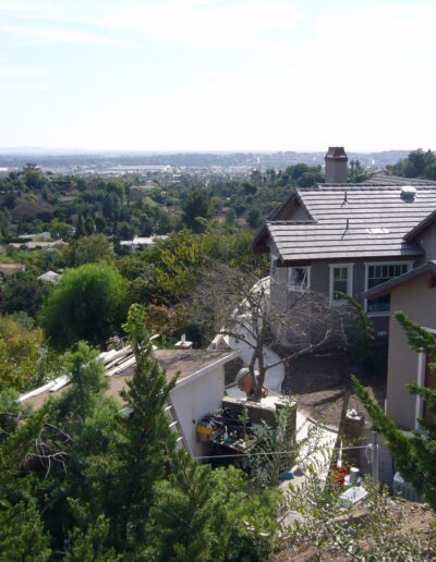 A house on a hill.